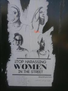 Defaced image that supports women
