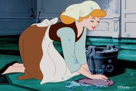 Cinderella doing chores