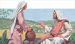 Jesus and the Samaritan woman at the well