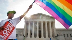 Rainbow flag over SCOTUS