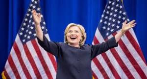 Hillary Clinton breaks Presidential glass ceiling!